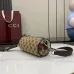 Gucci canvas mini cylinder bag in beige and brown GG canvas size:17.5×8×cm #A53541