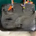 Hermes AAA handbag black #A38478
