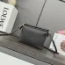 Loewe Mini Puzzle Edge bag in soft grained calfskin Grey #A50417