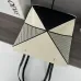 Loewe bag XXL Puzzle Fold tote in canvas jacquard and calfskin Size:25.5*14.5*31.5cm #A49121