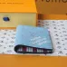 LOUIS VUITTON LV SHW Coin Card Case Chip version White/Blue #A53518
