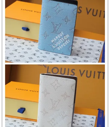 LOUIS VUITTON LV SHW Coin Card Case Chip version White/Blue #A53518