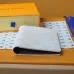 LOUIS VUITTON passport Case Chip version White/Blue #A53522