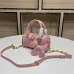 New handbag MCM  good quality small pillow  pink Lovely bag  #A22918