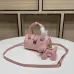 New handbag MCM  good quality small pillow  pink Lovely bag  #A22919