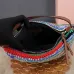 MIUMIU Logo crochet shoulder bag in multicoloured size:25.5×14×10cm #A53542