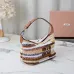 MIUMIU Logo crochet shoulder bag in multicoloured size:25.5×14×10cm #A53542