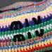 MIUMIU Logo crochet shoulder bag in multicoloured size:25.5×14×10cm #A53542
