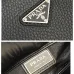 Prada Briefcase Attache case Business Bag Leather Navy #A50985