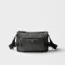 Coffee Prada Brique Saffiano leather bag size:28×17.5×10cm #A53543