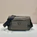 Coffee Prada Brique Saffiano leather bag size:28×17.5×10cm #A53543