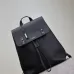 YSL Saint Laurent Sac De Jour Men's Black Grained Leather Backpack #A50336