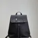 YSL Saint Laurent Sac De Jour Men's Black Grained Leather Backpack #A50336