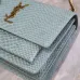 YSL Sunset Crossbody Bag Crocodile Embossed Leather size:22×8×6cm #A53694