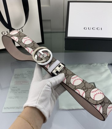Gucci AAA+ Leather Belts  frosted cowhide W3.8cm #99116462