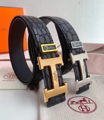 HERMES AAA+ Belts Luxury Design Fashion Original leather  Genuine packaging width:3.8cm #A53985