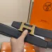 HERMES AAA+ Belts Luxury Design Fashion Original leather  Genuine packaging width:3.8cm #A53993