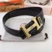 Hermes H Buckle Leather Belt 3.8 cm #A45674