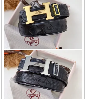 Hermes H Buckle Leather Belt 3.8 cm #A45674