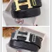 Hermes H Buckle Leather Belt 3.8 cm #A45674