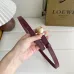 Loewe Leather Belts Luxury Design Fashion Original leather Genuine packaging width:1.5cm #A53999