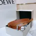 Loewe Leather Belts Luxury Design Fashion Original leather Genuine packaging width:2.0cm #A53996