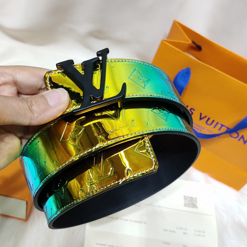 Buy Cheap 2020 Louis Vuitton AAA+ Leather Belts monogram prism LVshape ...