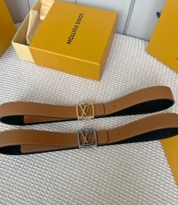 Men's Louis Vuitton AAA+ reversible Belts 3cm #A33429
