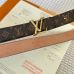 Louis Vuitton AAA+ Belt for Women 25mm Gold/Silver #A32493