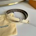 Women's Louis Vuitton AAA+ Leather Belts 2cm #A33433