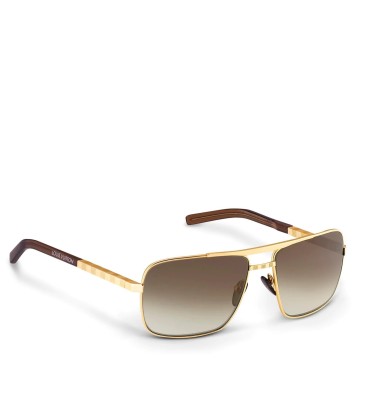 Louis Vuitton AAA Attitude Sunglasses Gold Acetate #999924871