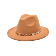 New Fashion Chain Felt Unisex Fedora Hat