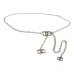 Chanel Silver Tone Enamel CC Charm Chain Belt #A54167