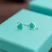 Tiffany Cute Heart Stud Earrings   Colorful Everyday Jewelry for Women #A52308