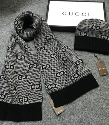 Brand G Wool knitted Scarf and cap #999909603