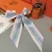 HERMES Scarf Small scarf decorate the bag scarf strap #A48565