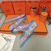 HERMES Scarf Small scarf decorate the bag scarf strap #A48565