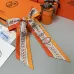 HERMES Scarf Small scarf decorate the bag scarf strap #A48565