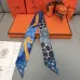 HERMES Scarf Small scarf decorate the bag scarf strap #A48566