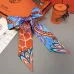 HERMES Scarf Small scarf decorate the bag scarf strap #A48566
