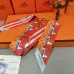 HERMES Scarf Small scarf decorate the bag scarf strap #A48567