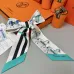 HERMES Scarf Small scarf decorate the bag scarf strap #A48567