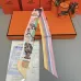 HERMES Scarf Small scarf decorate the bag scarf strap #A48568