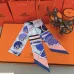 HERMES Scarf Small scarf decorate the bag scarf strap #A48568
