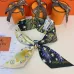 HERMES Scarf Small scarf decorate the bag scarf strap #A48569