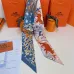 HERMES Scarf Small scarf decorate the bag scarf strap #A48569