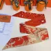 HERMES Scarf Small scarf decorate the bag scarf strap #A48569