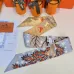 HERMES Scarf Small scarf decorate the bag scarf strap #A48569