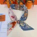 HERMES Scarf Small scarf decorate the bag scarf strap #A48569