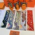 HERMES Scarf Small scarf decorate the bag scarf strap #A48569